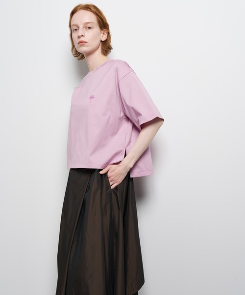 LANVIN en Bleu(ランバンオンブルー)の「ワンポイントロゴTシャツ(Tシャツ/カットソー・レディース・ピンク/カーキ/オフホワイト・38)」の22枚目の写真