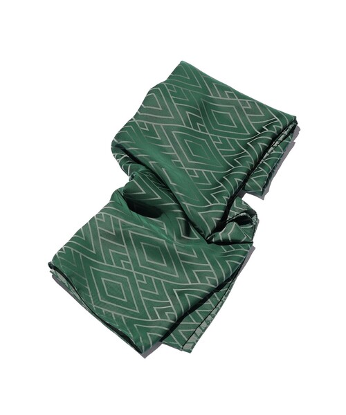BEAMS PLUS（ビームスプラス）の「Diamond Pattern Stole（バンダナ/スカーフ・メンズ・グリーン・ONE SIZE）」の3枚目の写真