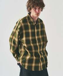 オンブレーチェック レギュラーシャツ