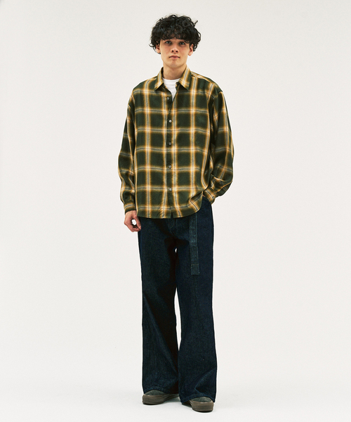 417 EDIFICE（フォーワンセブンエディフィス）の「オンブレーチェック レギュラーシャツ（シャツ/ブラウス・メンズ・ベージュ/カーキ/ブラウン・MEDIUM/LARGE）」の15枚目の写真