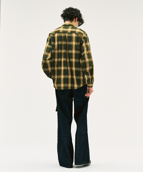 417 EDIFICE（フォーワンセブンエディフィス）の「オンブレーチェック レギュラーシャツ（シャツ/ブラウス・メンズ・ベージュ/カーキ/ブラウン・MEDIUM/LARGE）」の17枚目の写真