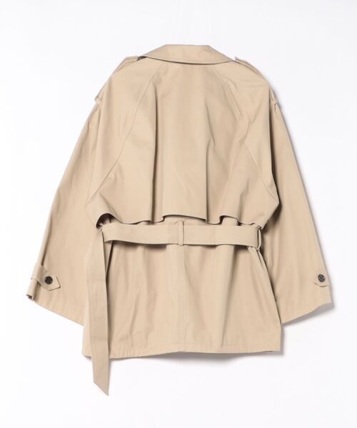 CLANE（クラネ）の「CLANE OVER SHORT TRENCH COAT（トレンチコート・レディース・ベージュ・2/1）」の3枚目の写真