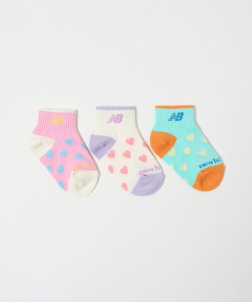 NEW BALANCE（ニューバランス）の「＜New Balance＞GIRLS ソックス 3P / キッズ 13cm-19cm（ソックス/靴下・キッズ・その他2/その他1・OSZ13-19cm）」の2枚目の写真