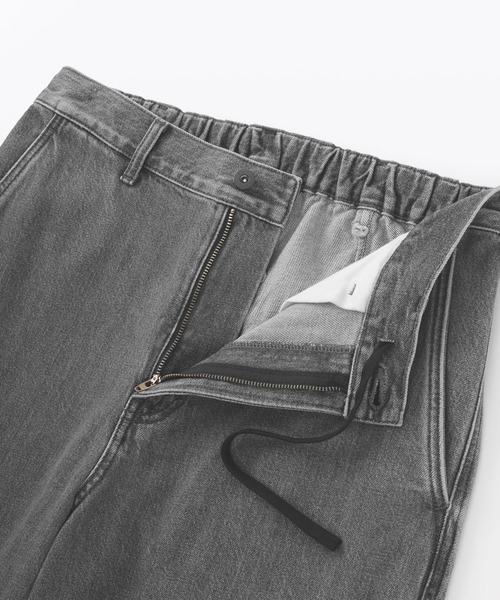 無印良品（ムジルシリョウヒン）の「紳士　木の実から作ったカポック混デニムワイドパンツ　黒（デニムパンツ・メンズ・グレー系・S/M/XL）」の4枚目の写真