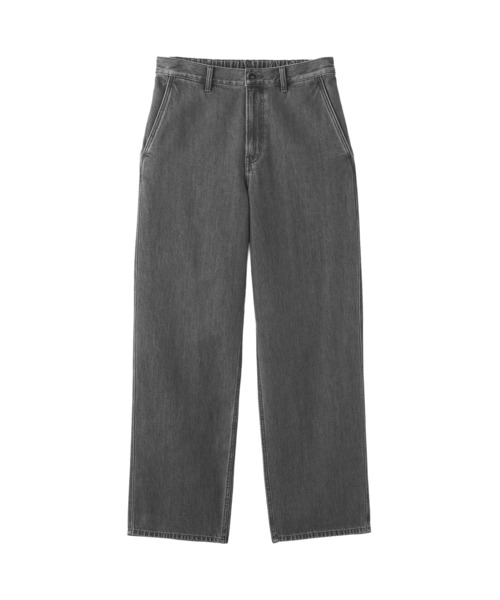 無印良品（ムジルシリョウヒン）の「紳士　木の実から作ったカポック混デニムワイドパンツ　黒（デニムパンツ・メンズ・グレー系・S/M/XL）」の3枚目の写真