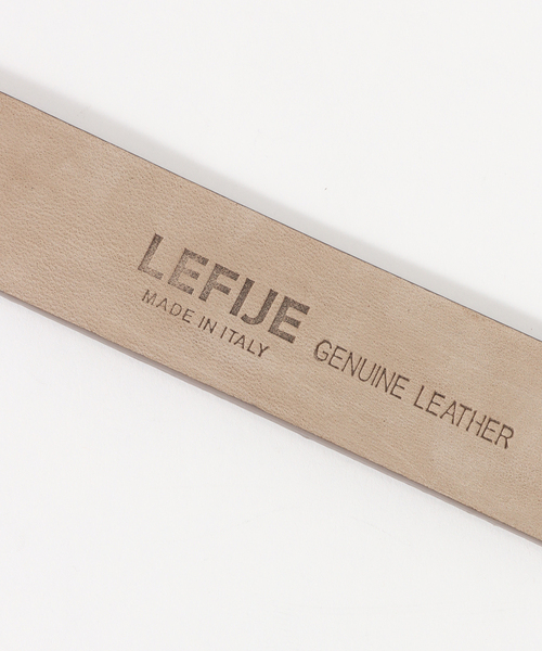 Spick & Span（スピックアンドスパン）の「LEFIJE/レフィエ 30mm スウェードレザーベルト（ベルト・レディース・カーキ/グレー・80）」の5枚目の写真