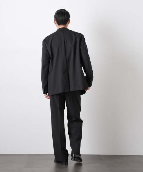 NANO universe（ナノユニバース）の「Reflax(R)オックスダブルブレストジャケット（セットアップ可）（テーラードジャケット・メンズ・ブラック/カーキ/ベージュ・M/L）」の8枚目の写真