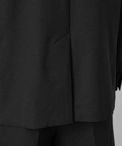 NANO universe（ナノユニバース）の「Reflax(R)オックスダブルブレストジャケット（セットアップ可）（テーラードジャケット・メンズ・ブラック/カーキ/ベージュ・M/L）」の11枚目の写真