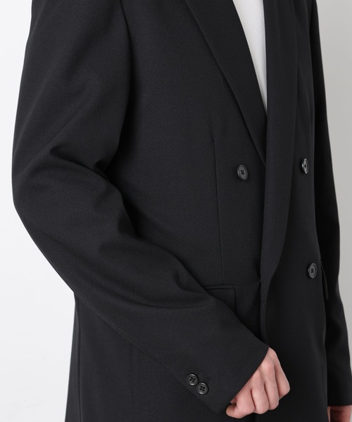 NANO universe（ナノユニバース）の「Reflax(R)オックスダブルブレストジャケット（セットアップ可）（テーラードジャケット・メンズ・ブラック/カーキ/ベージュ・M/L）」の13枚目の写真