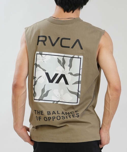 RVCA(ルーカ)の「RVCA/ルーカ メンズ タンクトップ PARADICE TT BG041351(タンクトップ・メンズ・カーキオリーブ/ブラック/ホワイト・S/L/M)」の3枚目の写真