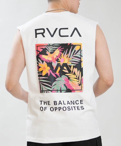 RVCA(ルーカ)の「RVCA/ルーカ メンズ タンクトップ PARADICE TT BG041351(タンクトップ・メンズ・カーキオリーブ/ブラック/ホワイト・S/L/M)」の2枚目の写真