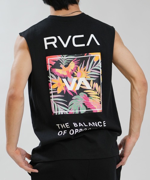 RVCA(ルーカ)の「RVCA/ルーカ メンズ タンクトップ PARADICE TT BG041351(タンクトップ・メンズ・カーキオリーブ/ブラック/ホワイト・S/L/M)」の1枚目の写真