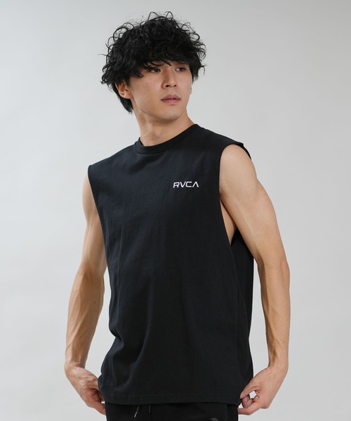 RVCA(ルーカ)の「RVCA/ルーカ メンズ タンクトップ PARADICE TT BG041351(タンクトップ・メンズ・カーキオリーブ/ブラック/ホワイト・S/L/M)」の8枚目の写真