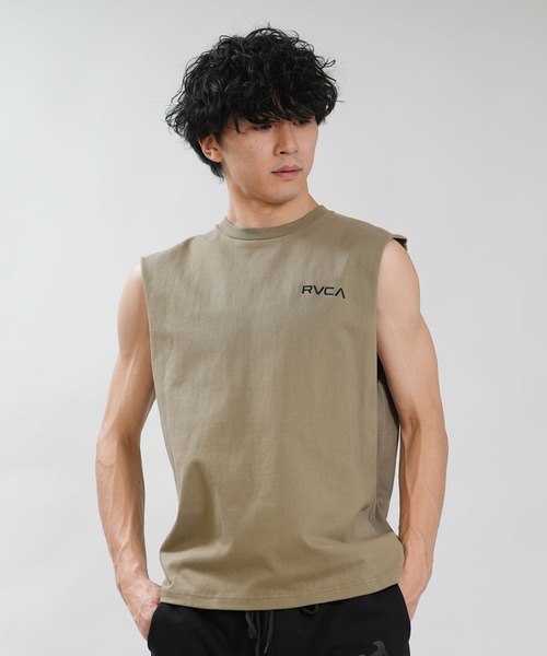 RVCA(ルーカ)の「RVCA/ルーカ メンズ タンクトップ PARADICE TT BG041351(タンクトップ・メンズ・カーキオリーブ/ブラック/ホワイト・S/L/M)」の12枚目の写真