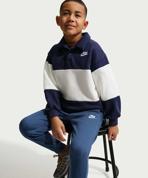 NIKE(ナイキ)の「ナイキ スポーツウェア クラブ フリース ジュニアジョガー / Nike Sportswear Club Fleece Big Kids' Joggers FD3008-461 Mystic Navy(スウェットパンツ・キッズ・ブルー系その他・130/140/150/160)」の5枚目の写真