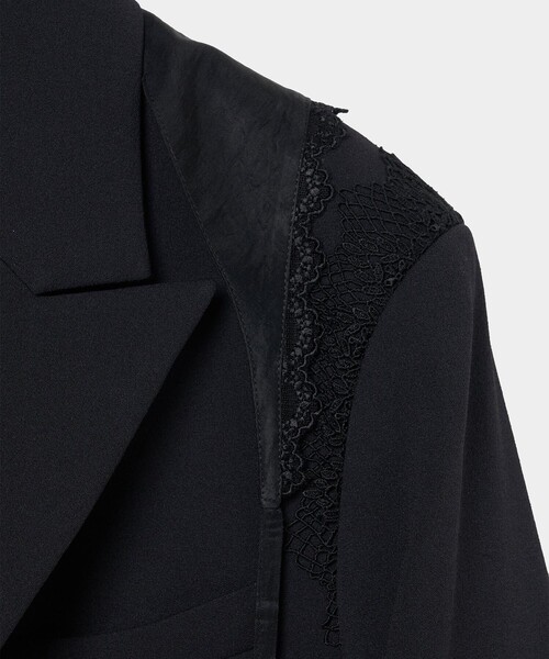 tanakadaisuke（タナカダイスケ）の「【tanakadaisuke/タナカダイスケ】garter collar peaked lapel jacket/ギャザーカラーピークドラペルジャケット（その他アウター・レディース・ブラック/ブラウン・FREE）」の16枚目の写真