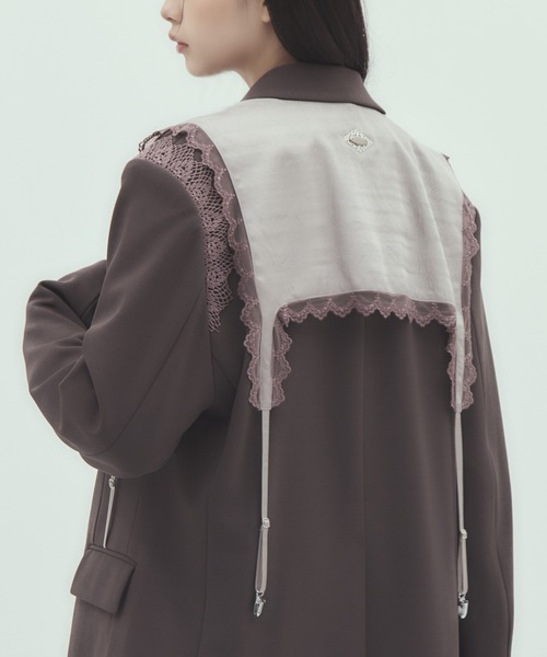 tanakadaisuke/タナカダイスケ】garter collar peaked lapel jacket