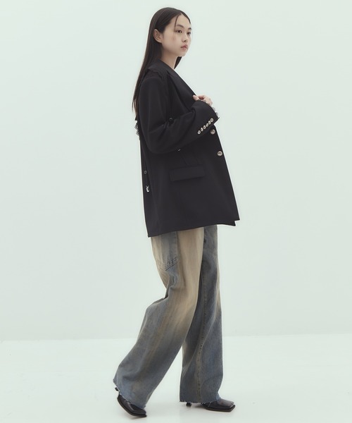 tanakadaisuke/タナカダイスケ】garter collar peaked lapel jacket