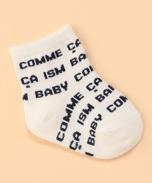 COMME CA ISM | ロゴ総柄 ソックス / ベビーサイズ(ベビーシューズ/ベビーソックス)