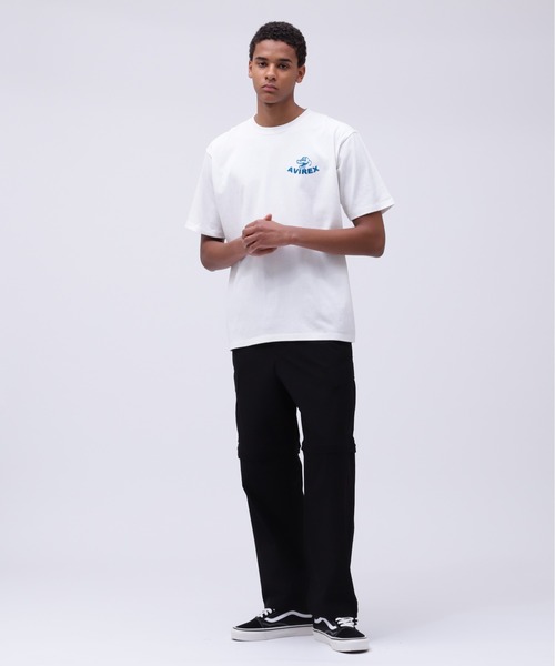 AVIREX(アヴィレックス)の「《WEB&DEPOT限定》USS FORT SNELLING T-SHIRT / フォートスネリング ティーシャツ / AVIREX / アヴィレックス(Tシャツ/カットソー・メンズ・ホワイト/ピンク/オリーブ/サックスブルー/ブラック・XX-LARGE/X-LARGE/LARGE/MEDIUM)」の19枚目の写真