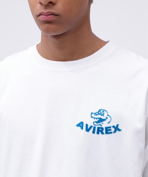 AVIREX(アヴィレックス)の「《WEB&DEPOT限定》USS FORT SNELLING T-SHIRT / フォートスネリング ティーシャツ / AVIREX / アヴィレックス(Tシャツ/カットソー・メンズ・ホワイト/ピンク/オリーブ/サックスブルー/ブラック・XX-LARGE/X-LARGE/LARGE/MEDIUM)」の22枚目の写真