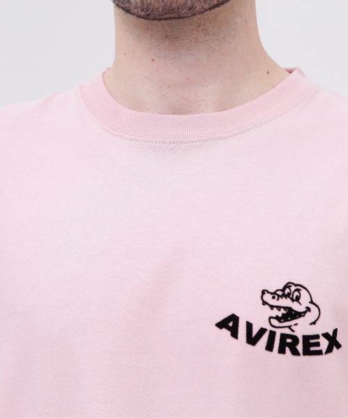 AVIREX(アヴィレックス)の「《WEB&DEPOT限定》USS FORT SNELLING T-SHIRT / フォートスネリング ティーシャツ / AVIREX / アヴィレックス(Tシャツ/カットソー・メンズ・ホワイト/ピンク/オリーブ/サックスブルー/ブラック・XX-LARGE/X-LARGE/LARGE/MEDIUM)」の10枚目の写真