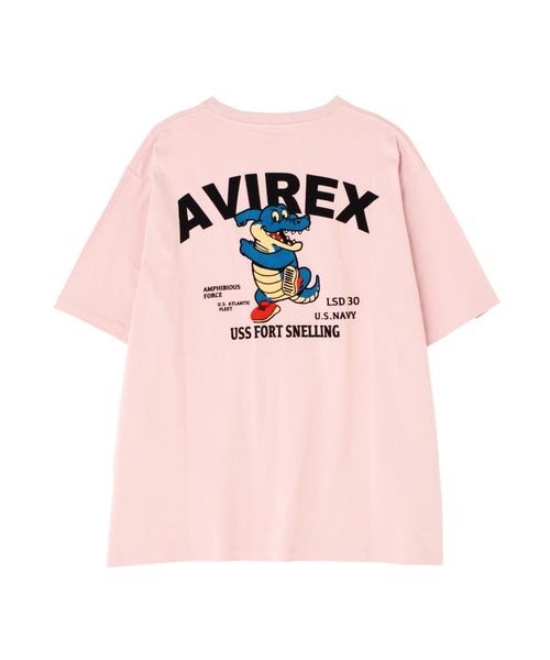 AVIREX(アヴィレックス)の「《WEB&DEPOT限定》USS FORT SNELLING T-SHIRT / フォートスネリング ティーシャツ / AVIREX / アヴィレックス(Tシャツ/カットソー・メンズ・ホワイト/ピンク/オリーブ/サックスブルー/ブラック・XX-LARGE/X-LARGE/LARGE/MEDIUM)」の14枚目の写真