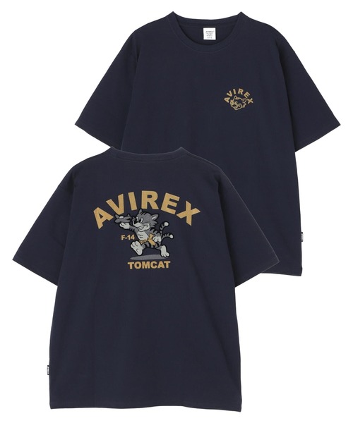 AVIREX(アヴィレックス)の「《WEB&DEPOT限定》TOMCAT T-SHIRT / トムキャット ティーシャツ / AVIREX / アヴィレックス(Tシャツ/カットソー・メンズ・ホワイト/ネイビー/ピンク/ブラック・LARGE/MEDIUM/XX-LARGE/X-LARGE)」の3枚目の写真