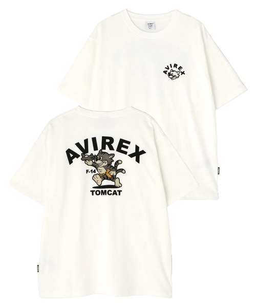 AVIREX(アヴィレックス)の「《WEB&DEPOT限定》TOMCAT T-SHIRT / トムキャット ティーシャツ / AVIREX / アヴィレックス(Tシャツ/カットソー・メンズ・ホワイト/ネイビー/ピンク/ブラック・LARGE/MEDIUM/XX-LARGE/X-LARGE)」の1枚目の写真