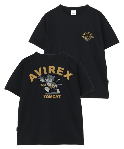 AVIREX(アヴィレックス)の「《WEB&DEPOT限定》TOMCAT T-SHIRT / トムキャット ティーシャツ / AVIREX / アヴィレックス(Tシャツ/カットソー・メンズ・ホワイト/ネイビー/ピンク/ブラック・LARGE/MEDIUM/XX-LARGE/X-LARGE)」の2枚目の写真