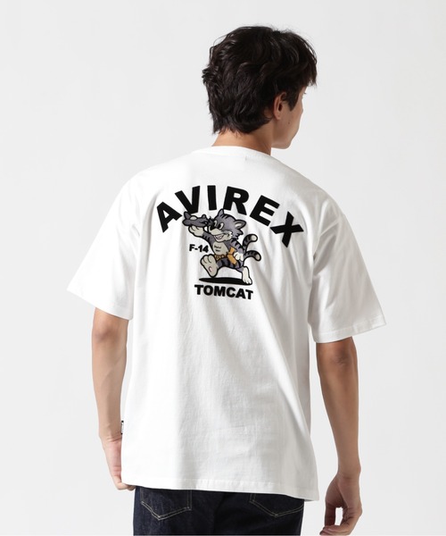 AVIREX(アヴィレックス)の「《WEB&DEPOT限定》TOMCAT T-SHIRT / トムキャット ティーシャツ / AVIREX / アヴィレックス(Tシャツ/カットソー・メンズ・ホワイト/ネイビー/ピンク/ブラック・LARGE/MEDIUM/XX-LARGE/X-LARGE)」の5枚目の写真