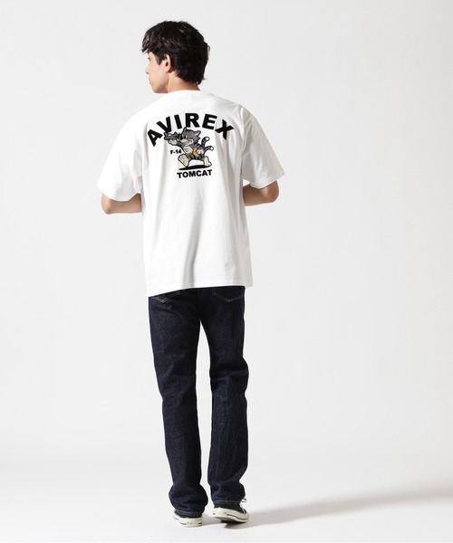 AVIREX(アヴィレックス)の「《WEB&DEPOT限定》TOMCAT T-SHIRT / トムキャット ティーシャツ / AVIREX / アヴィレックス(Tシャツ/カットソー・メンズ・ホワイト/ネイビー/ピンク/ブラック・LARGE/MEDIUM/XX-LARGE/X-LARGE)」の7枚目の写真