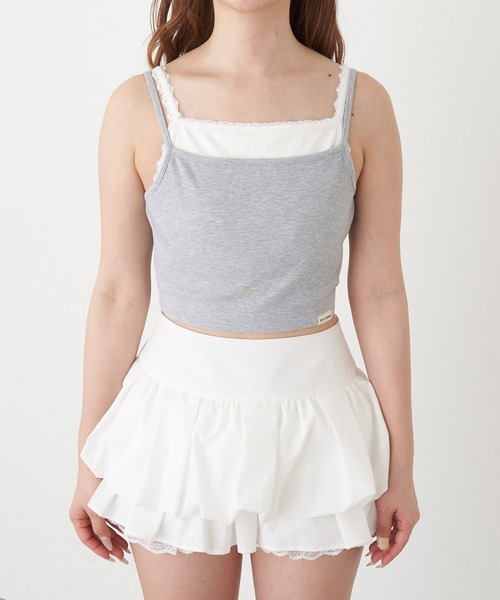 RAY CASSIN(レイカズン)の「レイヤードパット付キャミ(キャミソール・レディース・グレー系その他2/ブラック系その他2/ベージュ系その他2/ホワイト系その他・FREE)」の15枚目の写真