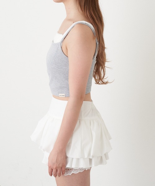 RAY CASSIN(レイカズン)の「レイヤードパット付キャミ(キャミソール・レディース・グレー系その他2/ブラック系その他2/ベージュ系その他2/ホワイト系その他・FREE)」の16枚目の写真