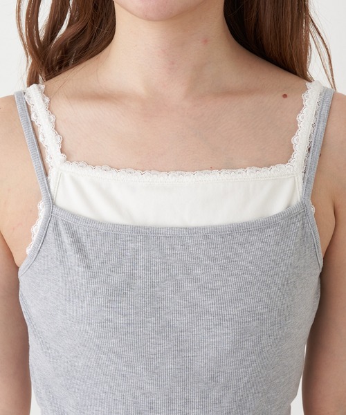 RAY CASSIN(レイカズン)の「レイヤードパット付キャミ(キャミソール・レディース・グレー系その他2/ブラック系その他2/ベージュ系その他2/ホワイト系その他・FREE)」の18枚目の写真