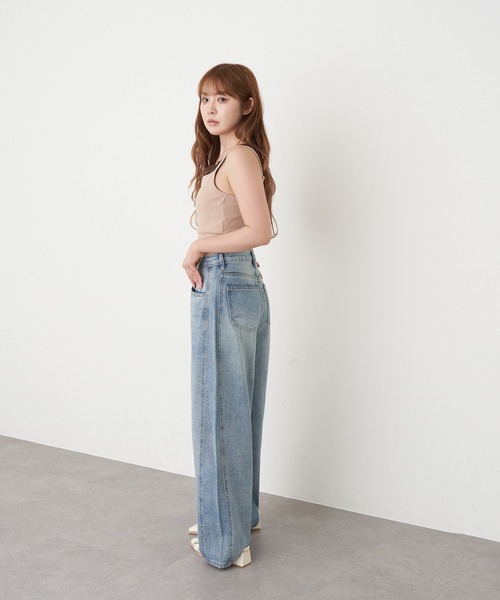 RAY CASSIN(レイカズン)の「レイヤードパット付キャミ(キャミソール・レディース・グレー系その他2/ブラック系その他2/ベージュ系その他2/ホワイト系その他・FREE)」の9枚目の写真