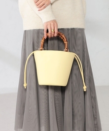 a.v.v | 【雑誌InRed(宝島社)4月号掲載】バンブーハンドルミニバケツトート(トートバッグ)