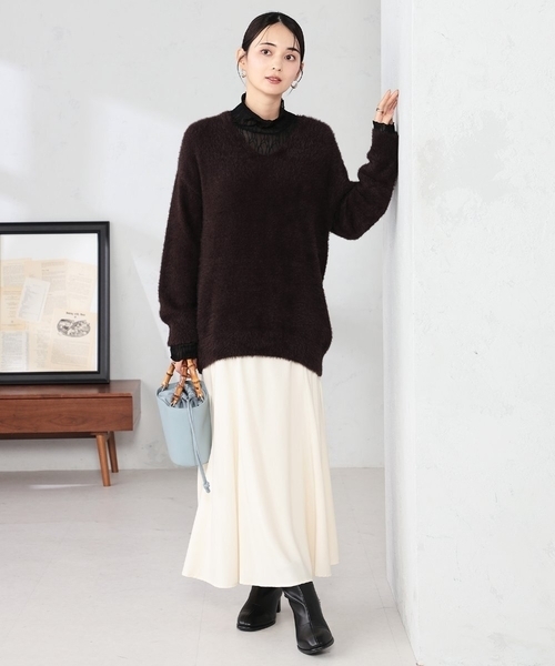 a.v.v(アーヴェヴェ)の「【雑誌InRed(宝島社)4月号掲載】バンブーハンドルミニバケツトート(トートバッグ・レディース・ブラック/クリーム/ダークインディゴブルー・38)」の11枚目の写真