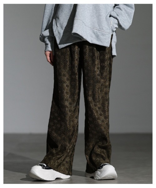 Sawa a la mode（サワアラモード）の「ドット柄エンボスプリーツイージーパンツ（その他パンツ・レディース・ブラック/オリーブ・FREE）」の14枚目の写真