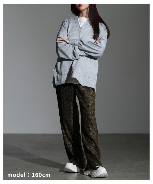 Sawa a la mode（サワアラモード）の「ドット柄エンボスプリーツイージーパンツ（その他パンツ・レディース・ブラック/オリーブ・FREE）」の17枚目の写真