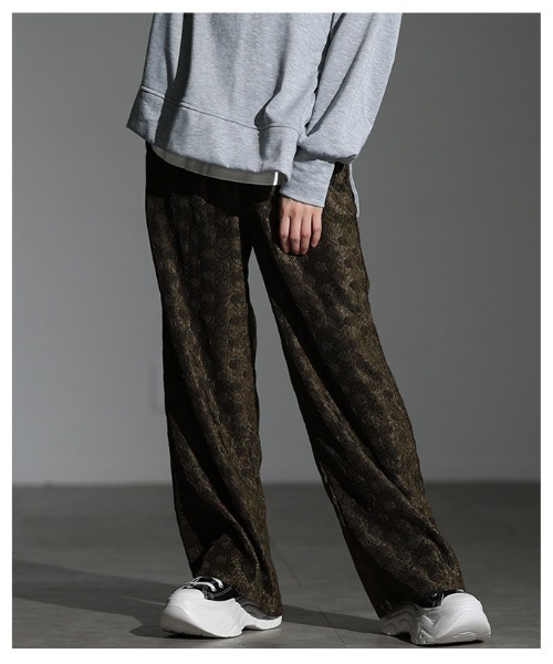 Sawa a la mode（サワアラモード）の「ドット柄エンボスプリーツイージーパンツ（その他パンツ・レディース・ブラック/オリーブ・FREE）」の21枚目の写真