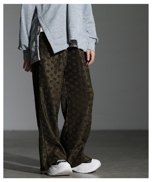 Sawa a la mode（サワアラモード）の「ドット柄エンボスプリーツイージーパンツ（その他パンツ・レディース・ブラック/オリーブ・FREE）」の22枚目の写真