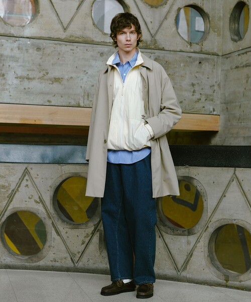 green label relaxing（グリーンレーベルリラクシング）の「【別注】＜UMBRO＞スタンド ジャケット ブルゾン（その他アウター・メンズ・ブラック/ナチュラル・L/M）」の5枚目の写真