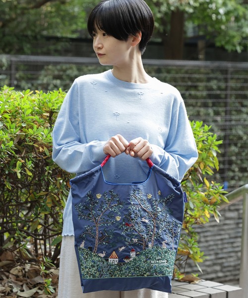 SUPER HAKKA×Ball&Chain シルエットツリー刺繍トートバッグ(M)（トート