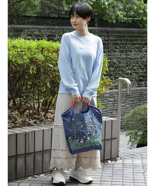 SUPER HAKKA×Ball&Chain シルエットツリー刺繍トートバッグ(M)（トート