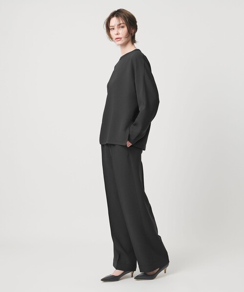 UNITED ARROWS & SONS by DAISUKE OBANA(ユナイテッドアローズアンドサンズバイダイスケオバナ)の「<D.O UNITED ARROWS BY DAISUKE OBANA for WOMEN>Ⅰ CR WIDE PANTS 26SS/パンツ(その他パンツ・レディース・ブラック/ネイビー/ダークグレー/ダークブラウン・M/S)」の1枚目の写真