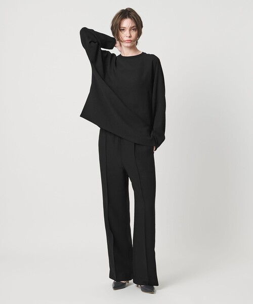 UNITED ARROWS & SONS by DAISUKE OBANA(ユナイテッドアローズアンドサンズバイダイスケオバナ)の「<D.O UNITED ARROWS BY DAISUKE OBANA for WOMEN>Ⅰ CR WIDE PANTS 26SS/パンツ(その他パンツ・レディース・ブラック/ネイビー/ダークグレー/ダークブラウン・M/S)」の2枚目の写真