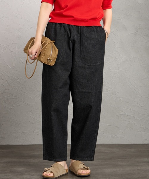 DANTON（ダントン）の「【WEB限定】[DANTON/ダントン] 10oz デニムイージーパンツ(ブラック）（その他パンツ・レディース・ブラック・36）」の14枚目の写真