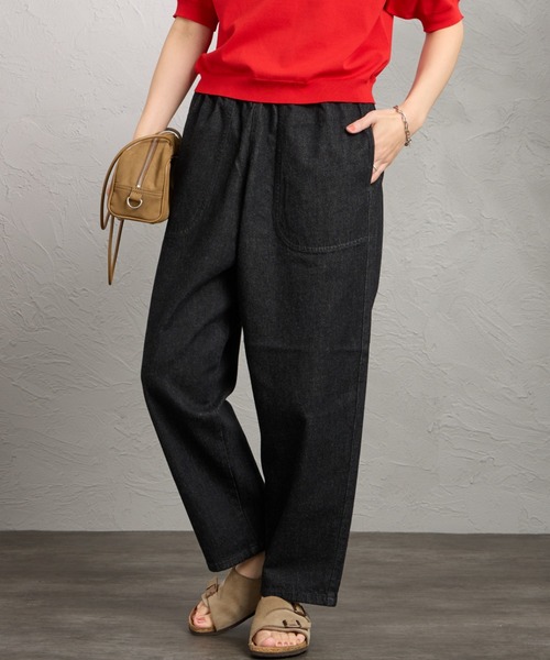 DANTON（ダントン）の「【WEB限定】[DANTON/ダントン] 10oz デニムイージーパンツ(ブラック）（その他パンツ・レディース・ブラック・36）」の15枚目の写真