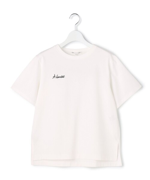 23区 S(ニジュウサンクチイサイサイズ)の「バック刺繍 メッセージロゴ Tシャツ(Tシャツ/カットソー・レディース・ブラウン系/ホワイト系/ベージュ系/ブラック系・32)」の17枚目の写真